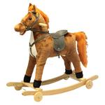 儿童实木摇马宝宝两用木马玩具婴儿生日礼物嘴动尾摇会唱歌仿真马
