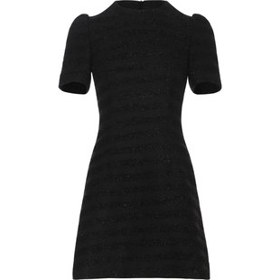 sincethen 法式黑色连衣裙公圆领主裙短款仙女裙子高级感小短裙女