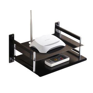 路由器置物架wifi机顶盒架无线网dvd托架收纳盒电话机架隔板壁挂