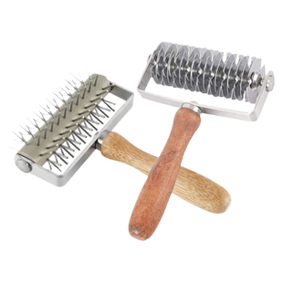 烘焙先生滚轮刀滚针惠林顿披萨打孔器西点心拉网刀面皮饼网格拉花