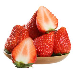 空运 丹东99大草莓新鲜水果九九红颜奶油礼盒牛奶次日达辽宁东港