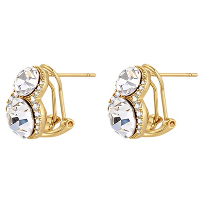 一撇一捺YPYN独特漂亮耳钉人造水晶耳扣女甜美小巧可爱耳环设计感