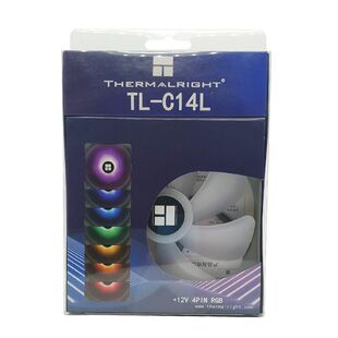 利民thermalright TL-C14L 14cm机箱散热风扇12CM孔距PWM温控飓风