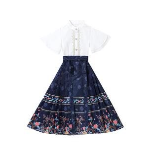 马面裙女童套装夏季2026新款夏装新中式国风儿童演出服汉服唐装夏