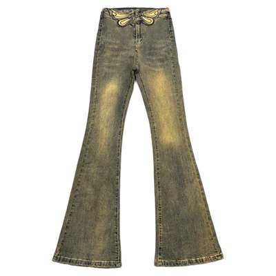 拖地修身复古2024秋季新款长裤