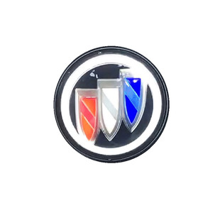 适用于别克君威动态发光车标灯英朗中网GL8改装君越LED镜面车标
