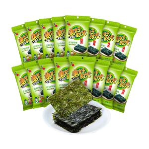喜之郎美好时光岩烧即食海苔片2g*16袋营养紫菜儿童休闲健康零食