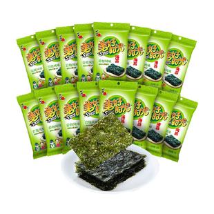 喜之郎美好时光岩烧即食海苔片2g*16袋营养紫菜儿童休闲健康零食