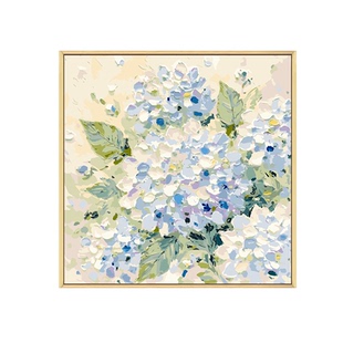 绣球玫瑰花卉数字油画diy填充填色手工绘奶油风丙烯油彩画装饰画