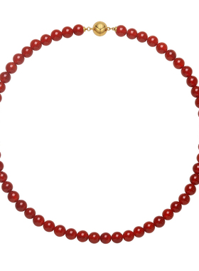 【晁然推荐】OUBIYABI欧比雅比日出红玛瑙项链磁吸扣手链耳钉礼物