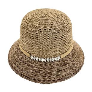 帽子女款2025新款夏季太阳帽时尚洋气遮阳帽女防晒大帽檐渔夫帽