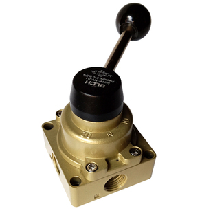 百灵气动手转阀HV-02HV-03HV-04手扳开关气缸手动换向阀4HV210-08