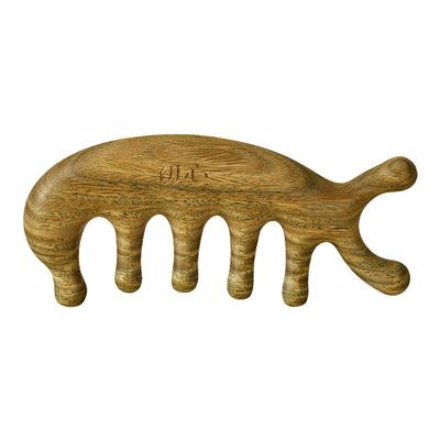 初心四合一檀木头部按摩梳