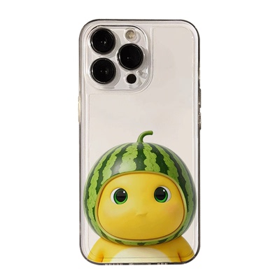 情侣水果头套奶龙16Plus透明VIVOx300适用iPhone12卡通一加13华为Nova15手机壳软17ProMax苹果14趣味荣耀X80I