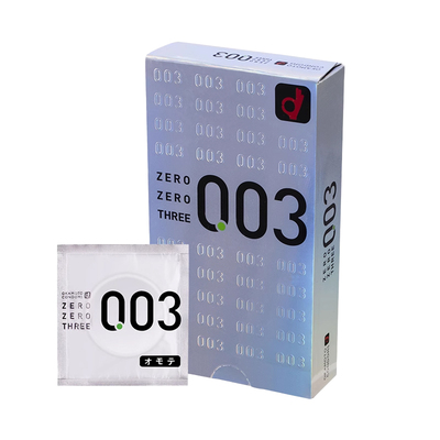 【临期】日本okamoto冈本003白金版超薄避孕套隐形润滑成12只裸入