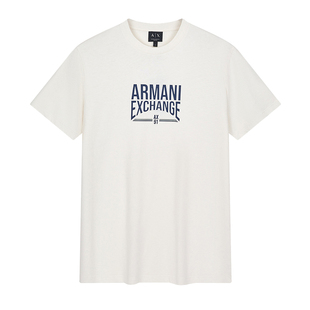 Armani/阿玛尼AX 男士时尚休闲圆领纯棉短袖T恤 XM002452 AF10334