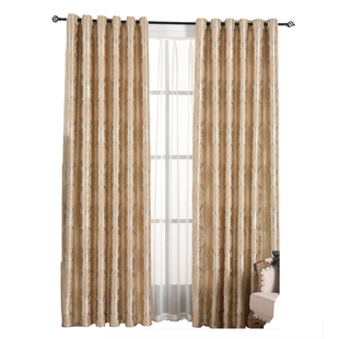 新款窗帘全遮光欧式卧室加厚遮阳涤纶挂钩款客厅阳台飘窗特价清仓