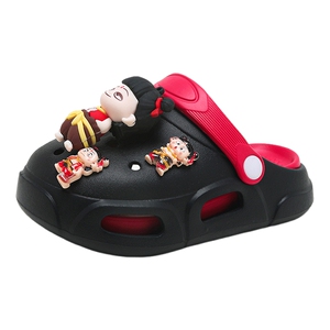 哪吒儿童洞洞鞋男童凉拖鞋夏季沙滩女童凉鞋卡通防滑软底一鞋两穿