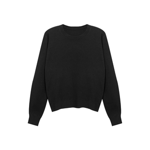 NAZ那子大码秋冬安迪绒糯米针织衫胖mm时尚显瘦圆领减龄打底衫女