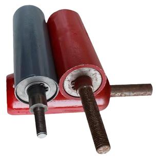 输送机立辊侧轮挡边辊皮带滚轮带丝扣立辊防跑偏传送带螺丝扣托辊