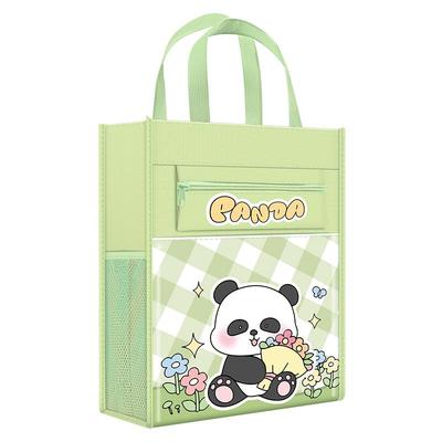 好可爱的小学生补习袋拎书袋