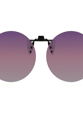 【圆框夹片】近视眼镜女超轻型