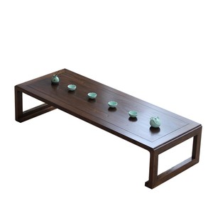 实木榻榻米茶几矮桌地桌日式飘窗桌新中式老榆木茶桌阳台简约炕桌