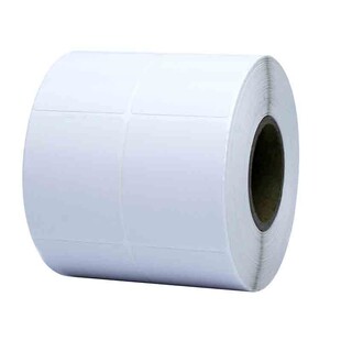 个性定做定制代打 铜版纸标签纸网线标签 线缆标签亚银不干胶条码打印纸 P型刀型