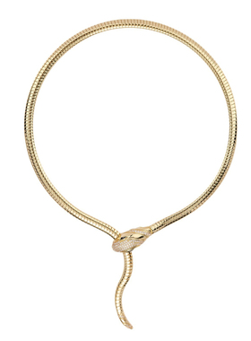 欧美重工设计感灵蛇时尚项链