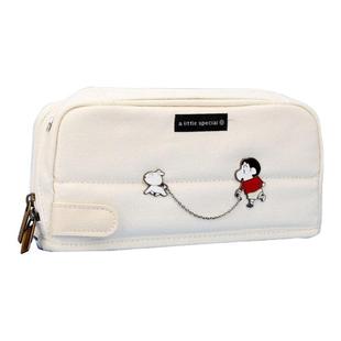 蜡笔小新DIY限定/日本KOKUYO国誉笔袋一米新纯包中包可站立文具袋