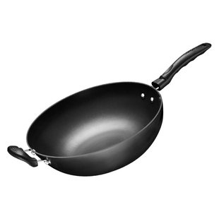 苏泊尔铸铁锅炒锅家用炒菜锅大平底老式无涂层加厚电磁燃气灶通用