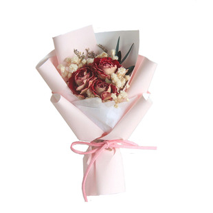 迷你小清新见面花束玫瑰干花mini精致伴手礼生日纪念日礼物毕业花