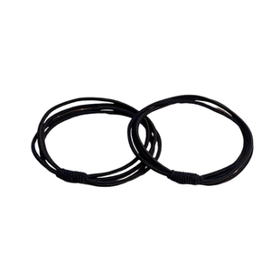 高弹力耐用黑色皮筋女扎头发发圈成人简约头绳百搭不伤发皮套头饰