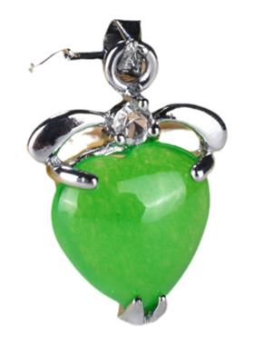 时尚风玛瑙爱心女朋友礼物玉吊坠