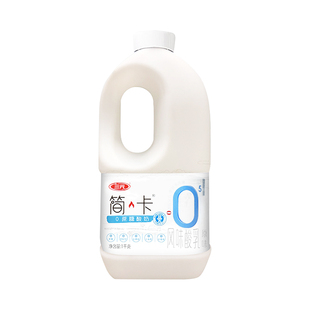 三元无蔗糖简卡酸奶1kg桶装低温酸奶水果捞商用炒酸奶家庭酸牛奶