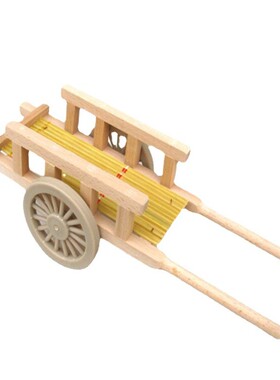 模型手推车复古牛拉车大板车怀旧