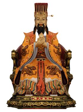 玉皇大帝玉帝王母神像摆件昊天金