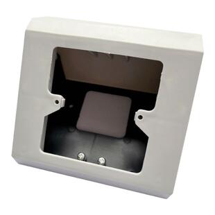 新款明盒实验室插座盒PP插座底盒试验台专用黑白斜式岛型多位底盒