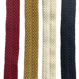 小香风衣服包边条棉线花边辅料diy手工领口袖口滚边条衣襟装饰条