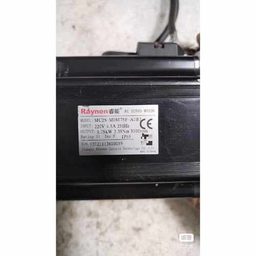 议价睿能伺服电机MC2S-M08075F-A0B2，750W功率
