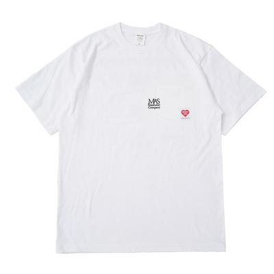Masterape纯棉基础刺绣口袋短袖