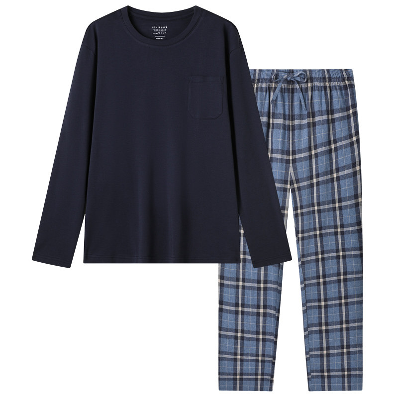舒雅男士纯棉家居服套装