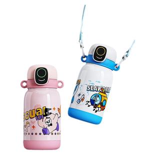 小水怪智能保温杯水杯指纹解锁新款定制大容量上学专用学生儿童杯