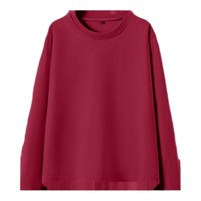 纯棉白色长袖T恤春秋宽松上衣