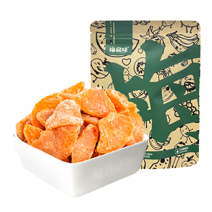 梅品味黄桃干100g蜜饯水果干水蜜桃肉桃脯桃子散装零食袋装果脯类