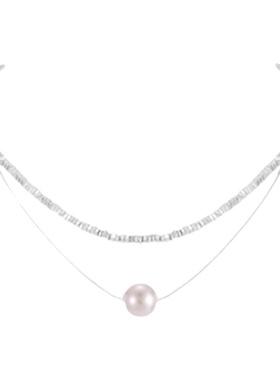 充满幻想~双层叠戴珍珠项链