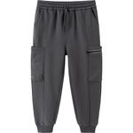 巴拉巴拉男童加绒裤子中大童宝宝运动卫裤秋冬款童装儿童休闲长裤