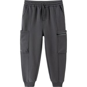 巴拉巴拉男童加绒裤子中大童宝宝运动卫裤秋冬款童装儿童休闲长裤