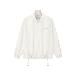 roaringwild a arch 咆哮野兽 条纹立领半拉链上衣美式夹克外套男