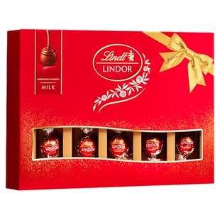 Lindt/瑞士莲官方正品软心精选巧克力14粒礼盒168g新年送礼马年